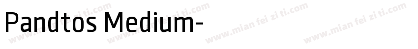 Pandtos Medium字体转换
